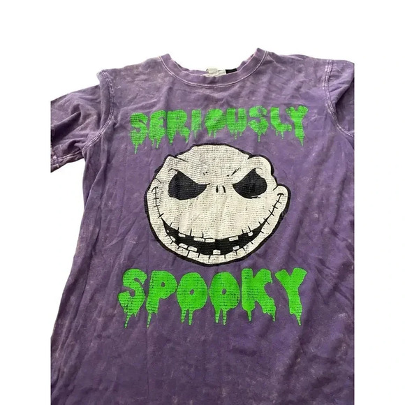 Disney Nightmare Before Christmas Purple Short Sleeve T-Shirt Size Small - Picture 2 of 5